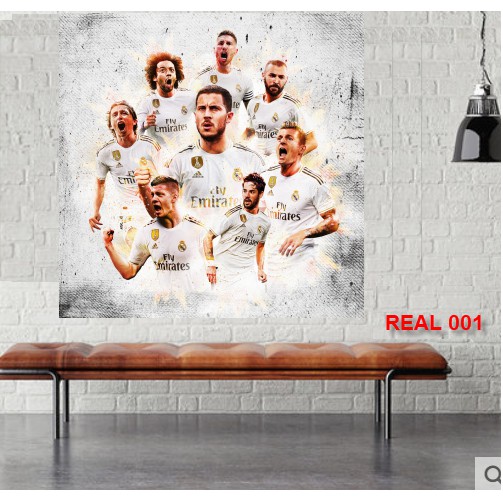 Poster Real Madrid dán tường 40x60cm giá rẻ chất lượng cực đẹp