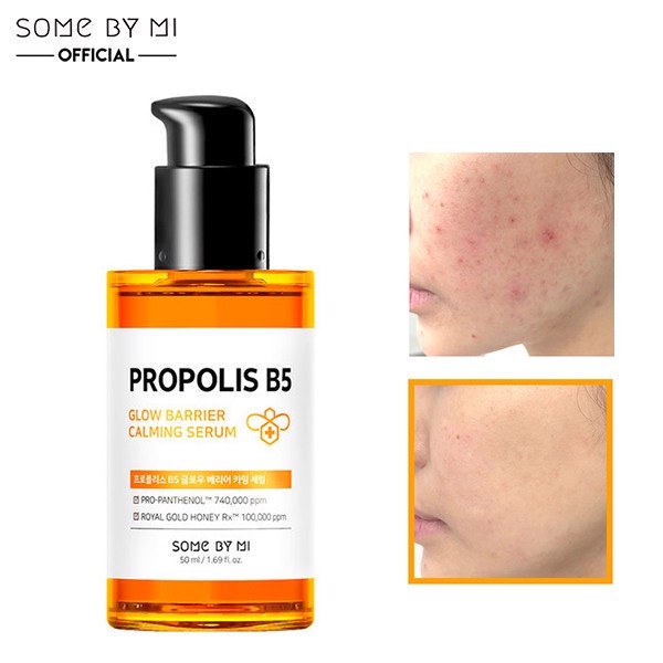 Combo Cấp Ẩm, Phục Hồi Da Chiết Xuất Mật Ong Some By Mi Propolis B5 Glow Barrier Calming (Toner 150ml + Serum 50ml)