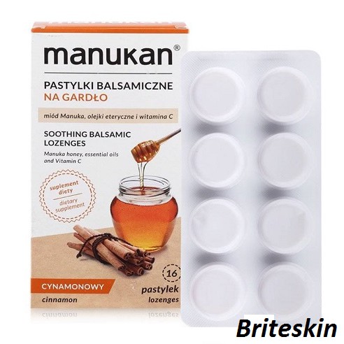 Viên Ngậm Thảo Dược Giảm Viêm Họng Chiết Xuất Quế & Mật Ong Manukan Cinnamon (Hộp 16 Viên) | BigBuy360 - bigbuy360.vn