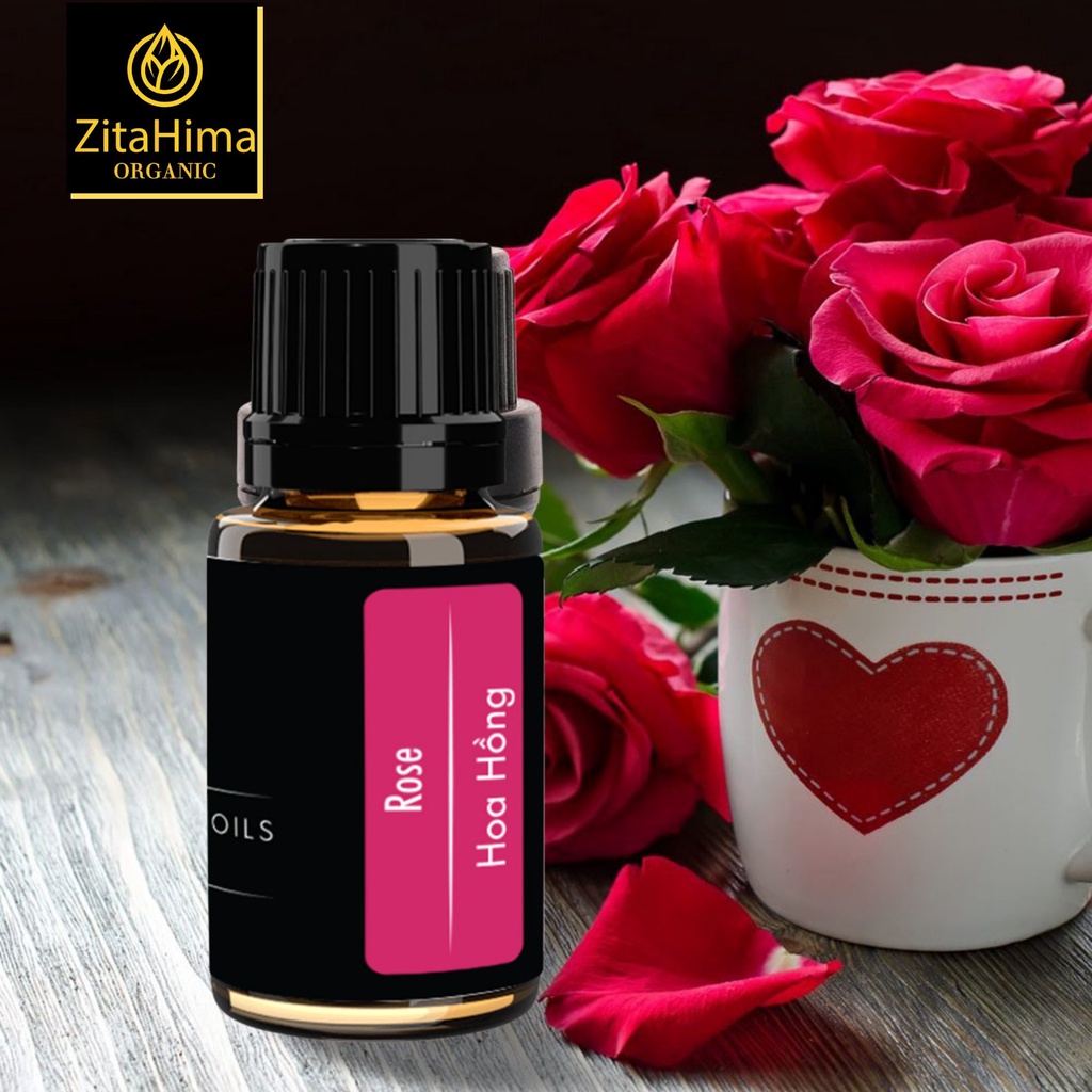 Tinh dầu Thiên Nhiên Hoa Hồng ZitaHima dung tích 10ml