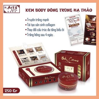 Kem dưỡng trắng da toàn thân đông y Peel 1 - Kem dưỡng body đông trùng hạ thảo - Hady comestic
