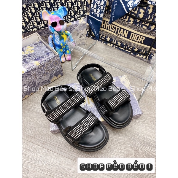 Sandal thể thao cd đế bằng quai đá dán ngang fullbox