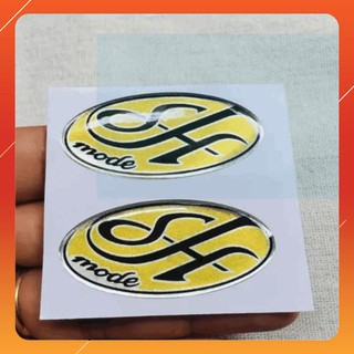 [BẢO HÀNH UY TÍN] BỘ TEM NỔI LOGO CHO HONDA SH MODE HÀNG CAO CẤP