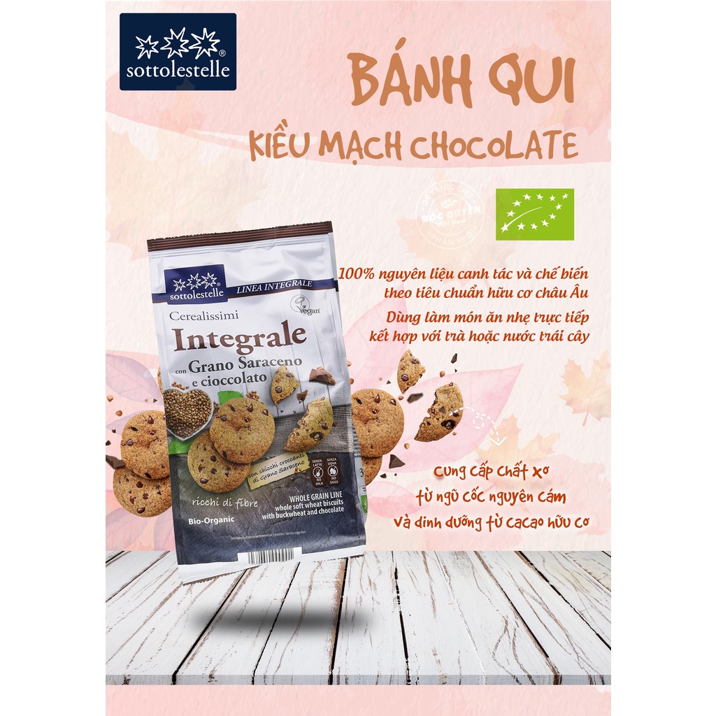 Bánh Quy Hữu Cơ Sottolestelle - 300gr