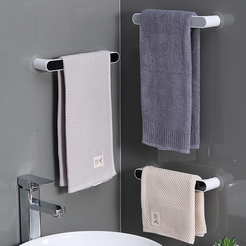 Giá treo khăn tắm YUELMAN gắn tường không cần đục lỗ thiết kế phong cách Bắc Âu đơn giản sáng tạo