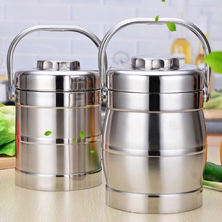 Cặp lồng Hộp cơm giữ nhiệt đồ ăn inox 3 ngăn không gỉ thích hợp cho nhân viên văn phòng