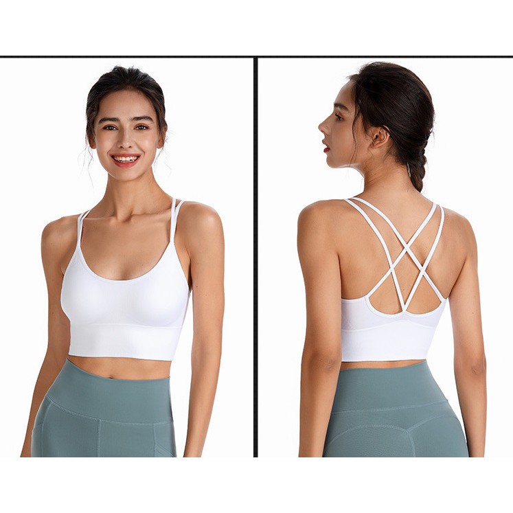 Áo Bra Dây Tập Gym Yoga Nữ ❤️SIÊU RẺ❤️ Dáng Ôm Croptop Thun Siêu Mềm Mịn Có Mút Ngực Đồ tập Rẻ Mà Đẹp 𝐆𝐘𝐌𝐒𝐓𝐎𝐑𝐄 811