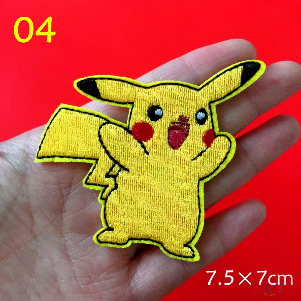 ☸ Anime：Pokemon Go - Pikachu Patch ☸ 1Pc Diy Sew on Iron on Badges Patches