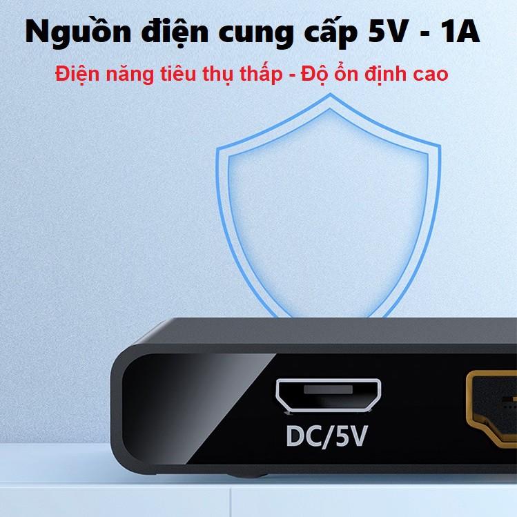 HDMI Splitter 1 in 2 out Unitek 118A - Bộ chia HDMI Unitek 1 vào 2 ra hỗ trợ 4k V118A