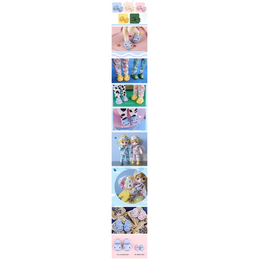 Đôi dép dễ thương thời trang cho búp bê 2.2cm 4.5cm 1/6 OB11