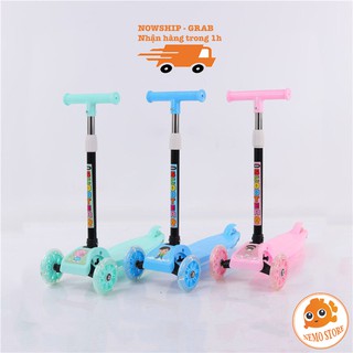 [RẺ VÔ ĐỊCH❤️] Xe scooter cho bé xe trượt scooter trẻ em 3 bánh gấp gọn có đèn phát sáng