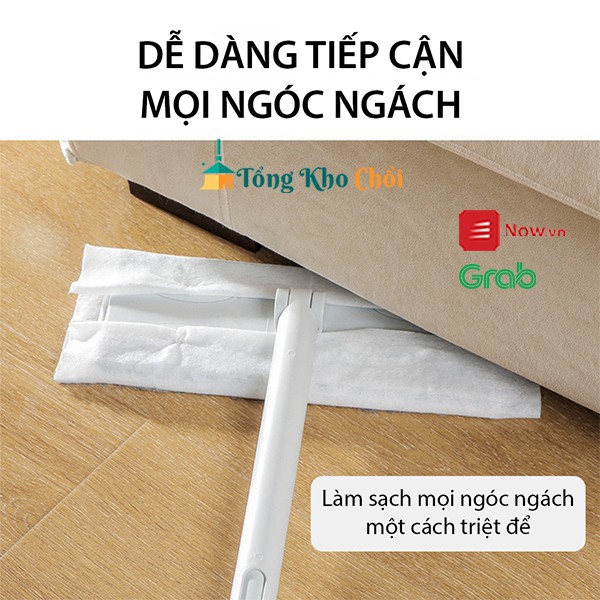 Cây lau nhà dùng 1 lần dễ dàng lắp đặt, có thể sử dụng với khăn giấy, khăn lau Pulito LS-CLN-KG