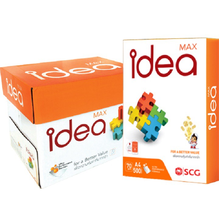 Combo 2 ream Giấy A4 Idea DL 70gsm 500 tờ - Thái Lan