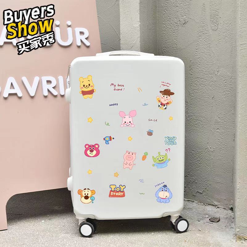 Miếng Dán Trang Trí Va Ly/Điện Thoại/Cốc Uống Nước Hình Toy Story/Gấu Pooh Dễ Thương DIY