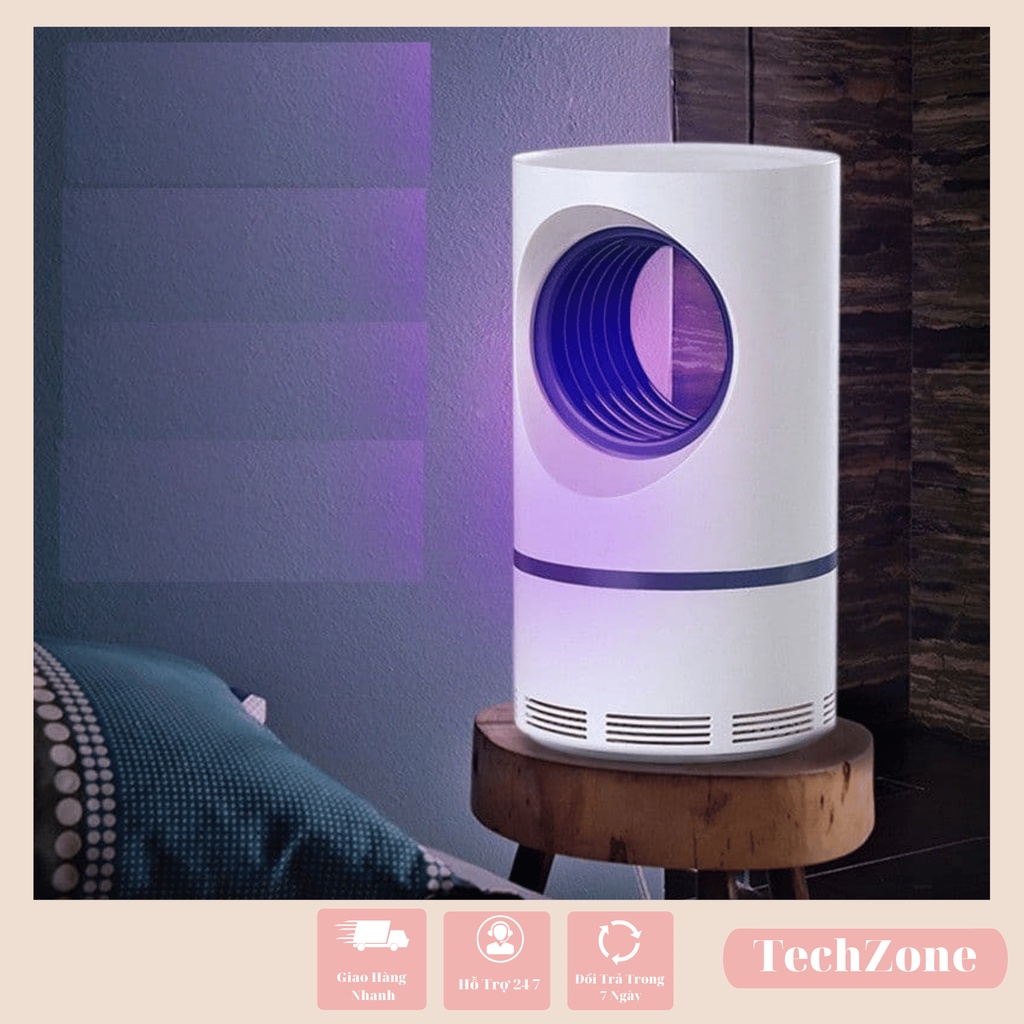Đèn bắt muỗi, Máy bắt muỗi hình trụ bằng cơ học, an toàn, tiết kiệm điện - bảo Hành 1 Đổi 1 Trong 7 Ngày