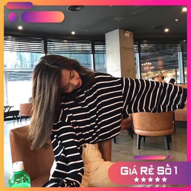 Áo Croptop Kẻ Dài Tay Ống Rộng Ulzzang (Shop Bán Áo Croptop Đẹp)