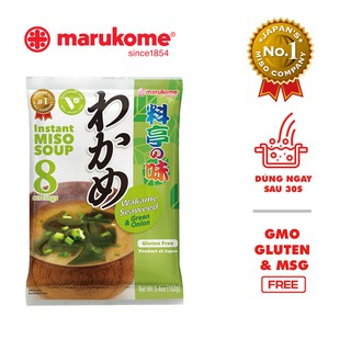Soup Miso rong biển Wakame chay ăn liền Marukome Nhật 152g