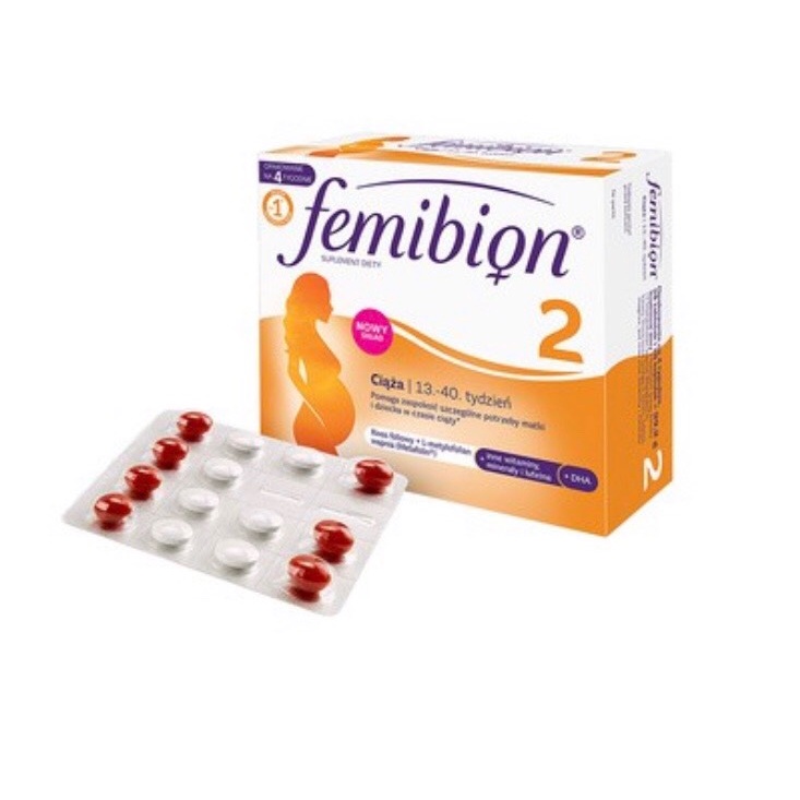 [Rẻ vô địch] [Chính hãng] Vitamin Femibion Số 2 Dành Cho Mẹ Bầu Từ 13 Tuần Đến Cuối Thai Kì