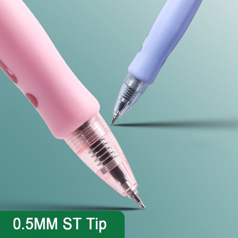 Bút mực gel màu đen với ngòi 0.5mm có thể thu gọn bền bỉ đa năng