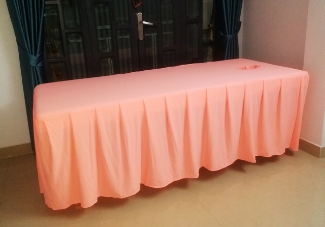 Ga giường Spa thun viền bèo nhiều màu sắc | BigBuy360 - bigbuy360.vn