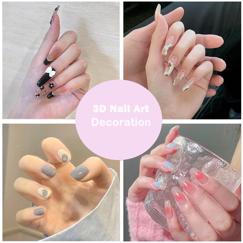 Set 24 Móng Tay Giả Kèm Keo Dán Trang Trí Móng