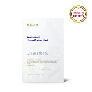 Mặt nạ dưỡng ẩm chiết xuất hoa thủy tiên Aromatica Sea Daffodil Hydro Charge Mask 19g