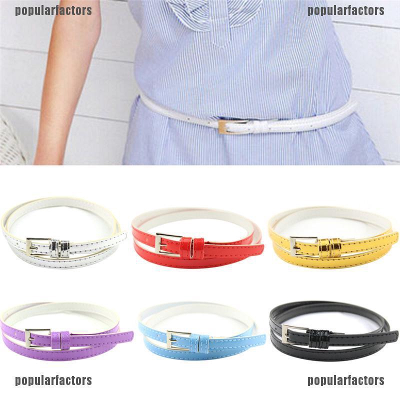 Thắt Lưng Da Pu Bản Nhỏ Thời Trang
