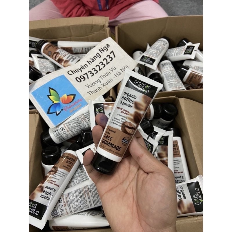 Kem tẩy da chết mặt cafe oganic | BigBuy360 - bigbuy360.vn