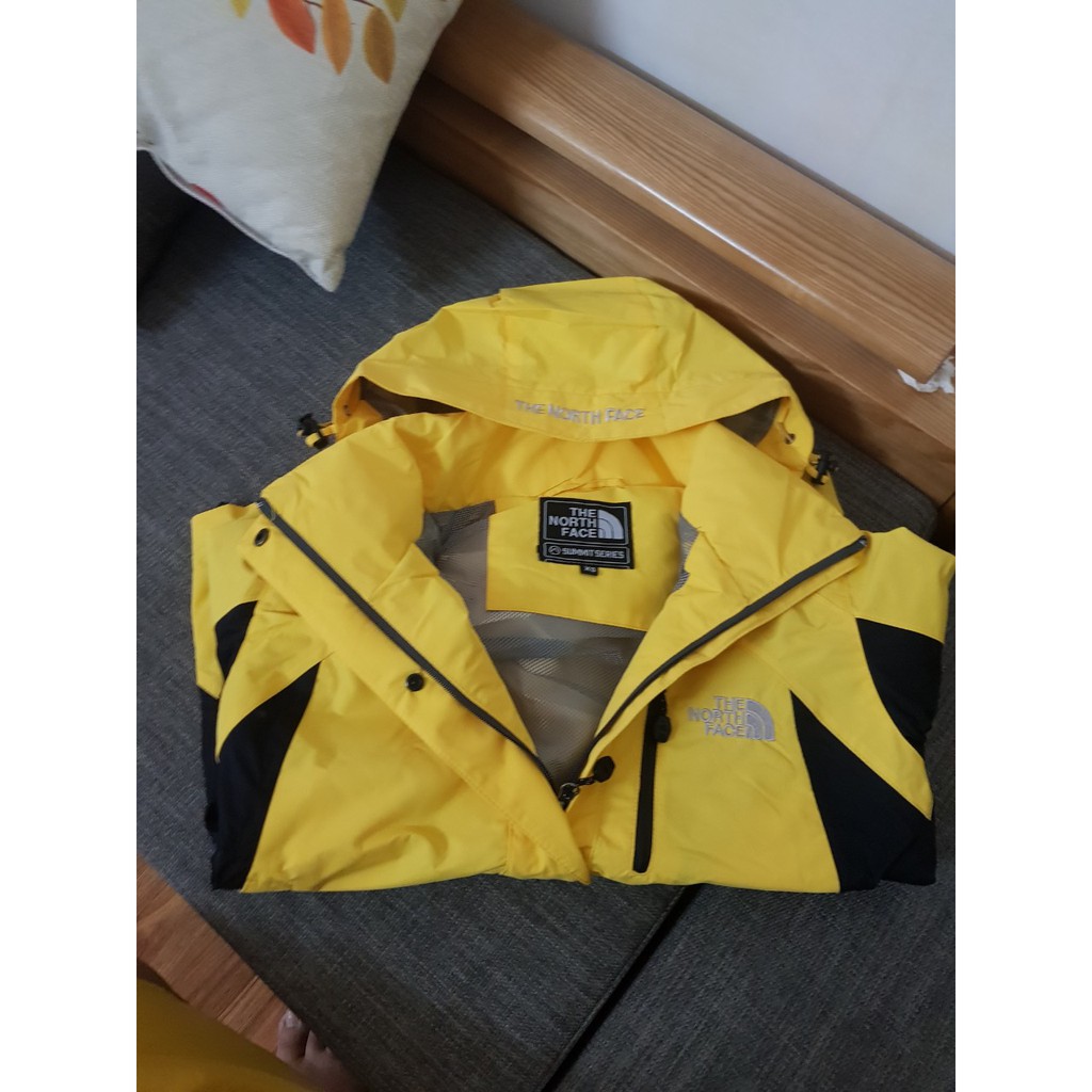 Áo gió The-North-Face 2 Lớp Chống Nước Hàng Xuất Cao Cấp Màu Vàng Cho Nữ