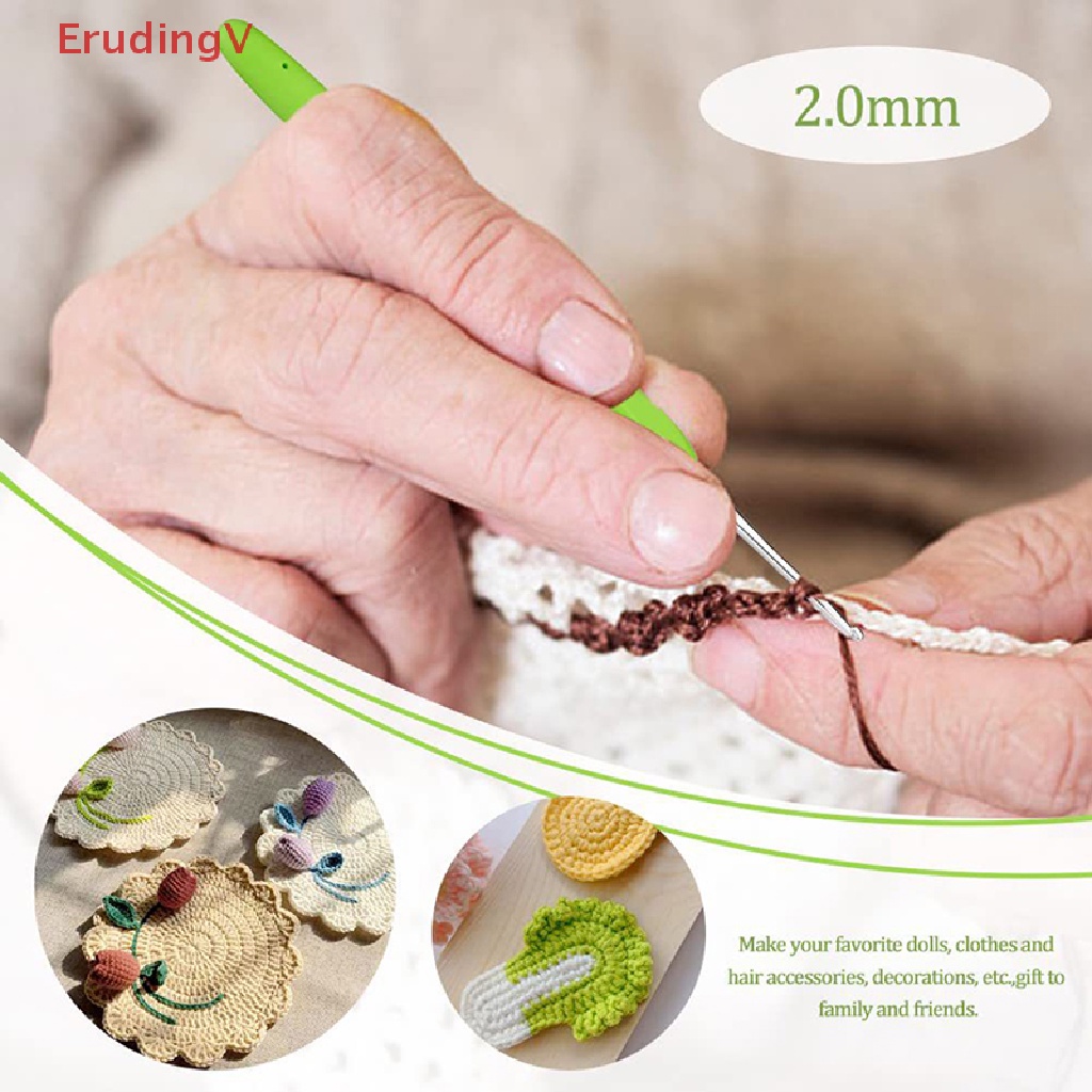1 Cây Móc Len Tay Cầm Cao Su Mềm 2.0-6.0Mm