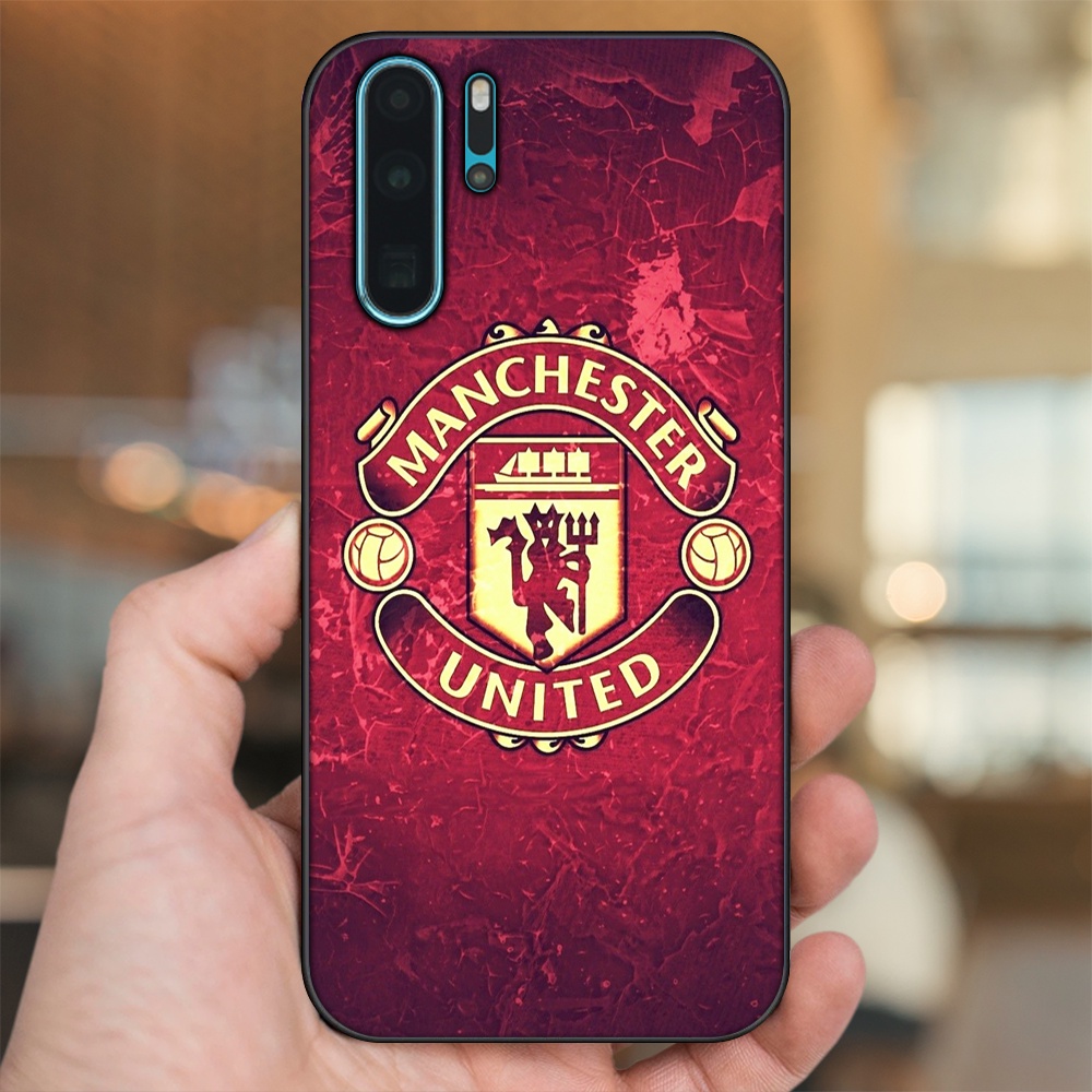 Ốp lưng Huawei P30 Pro viền đen in hình MU Manchester United