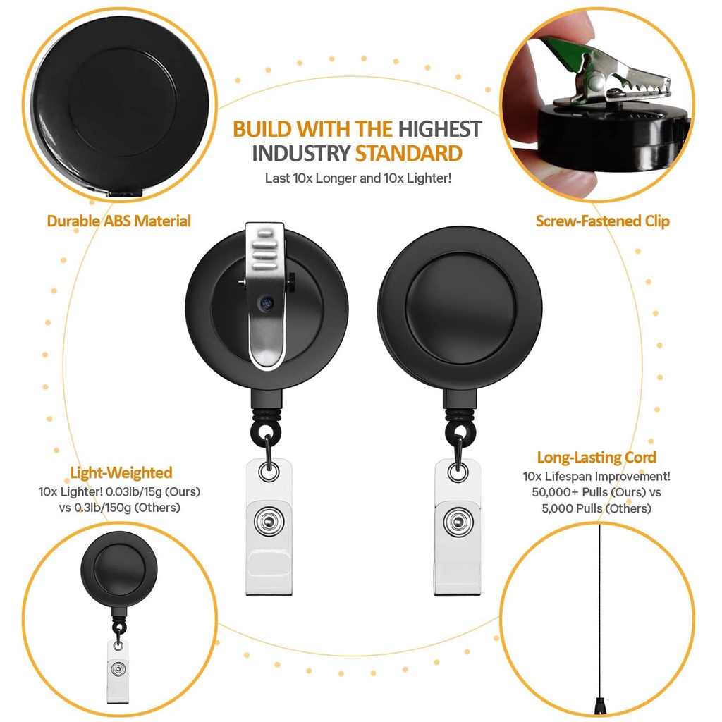 1 Cái Kẹp Cá Sấu Có Thể Thu Vào Cho Huy Hiệu ID