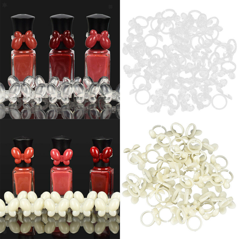 [Hàng mới về] Set 50 vòng nhẫn đánh dấu màu sơn móng tập vẽ móng nghệ thuật