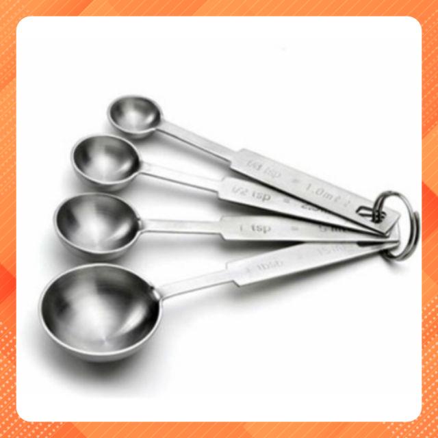 Bộ 4 muỗng đo lường inox cao cấp. Hàng nhật bản