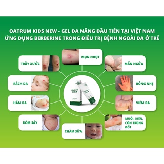 [CHÍNH HÃNG]Gel bôi da Oatrum Kids New - bé hết trầy xước, rách da, bỏng, côn trùng đốt, hăm, mụn, viêm da, chàm