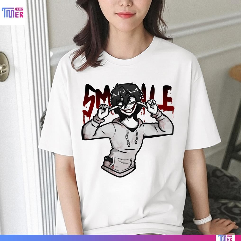 SALE- Áo Creepypasta, SlenderMan, Jeff The Killer Unisex - TMer - độc đẹp