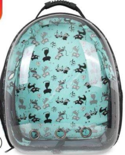 Balo trong suốt hoạ tiết mèo