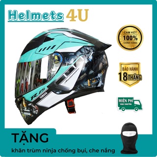 Mũ bảo hiểm fullface royal m138b giá tốt tem yamaha xanh ngọc - helmets 4u