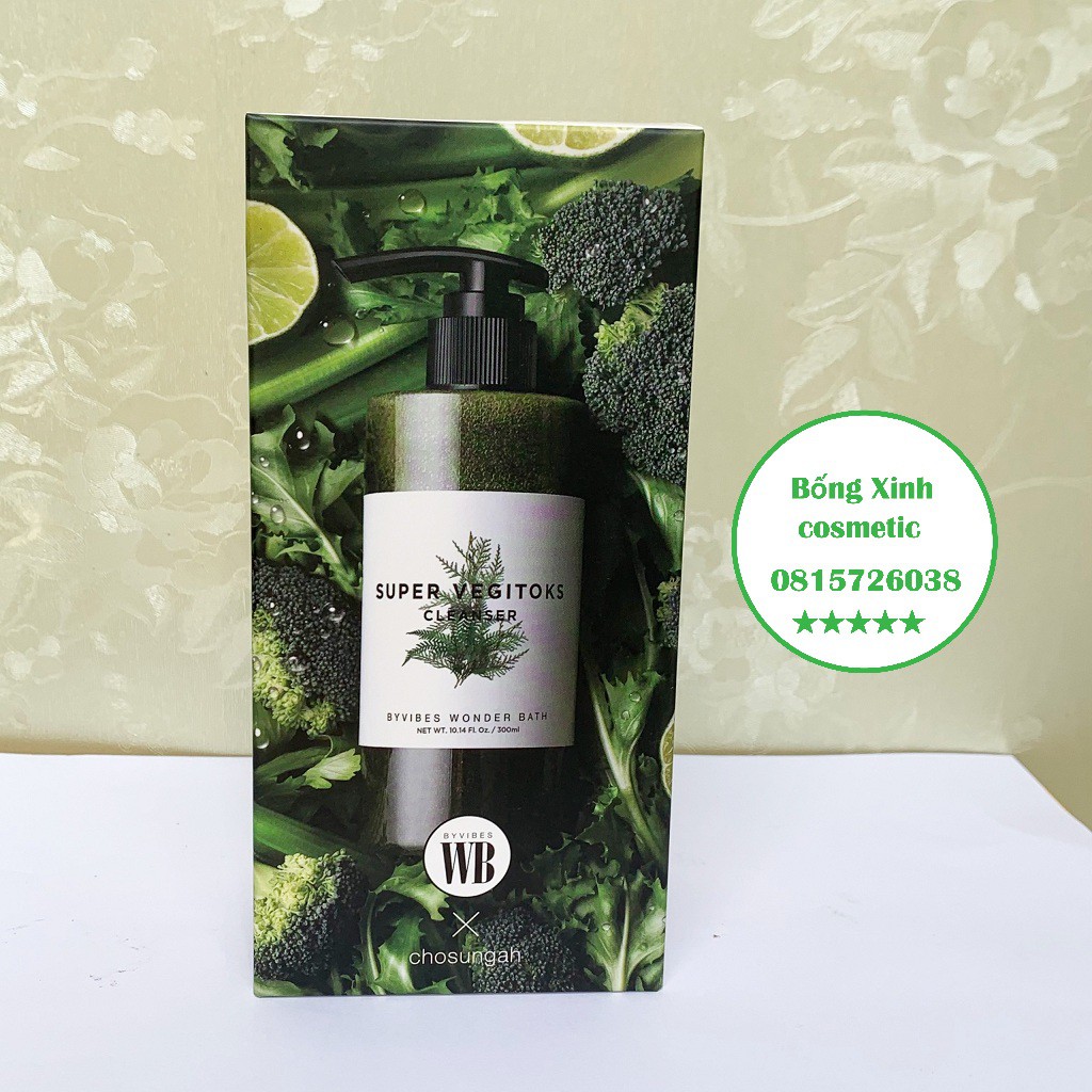 Sữa rửa mặt rau củ thải độc Super vegitoks cleanser Wonder bath Full size - 300 ml chính hãng Hàn Quốc | BigBuy360 - bigbuy360.vn