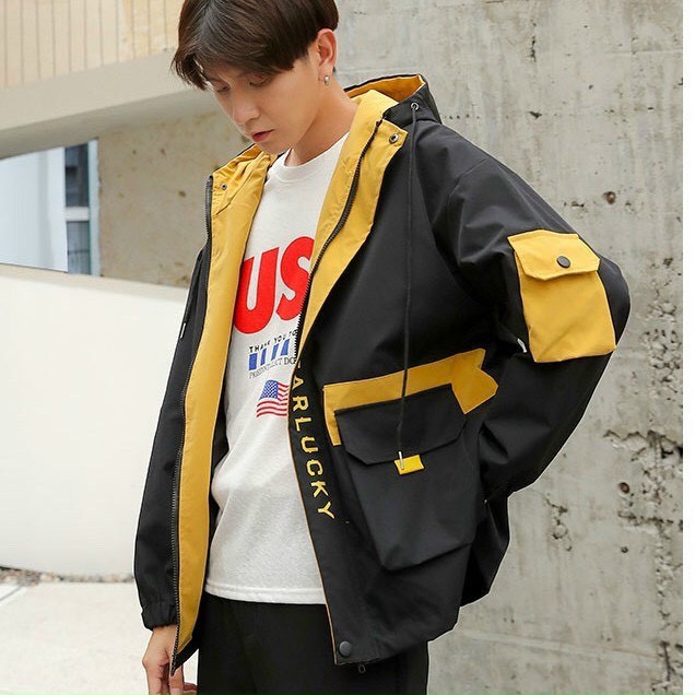 Áo Khoác Kaki Nam Nữ 2 Lớp Có Mũ ♥️ Free Ship ♥️ Áo Kaki Bomber Form Rộng Túi Hộp Vải Mền Đẹp Thời Trang | BigBuy360 - bigbuy360.vn