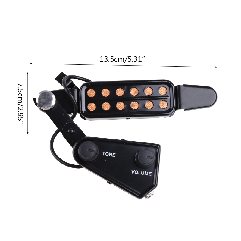 Pickup 12 Lỗ Cho Đàn Guitar Bass Acoustic