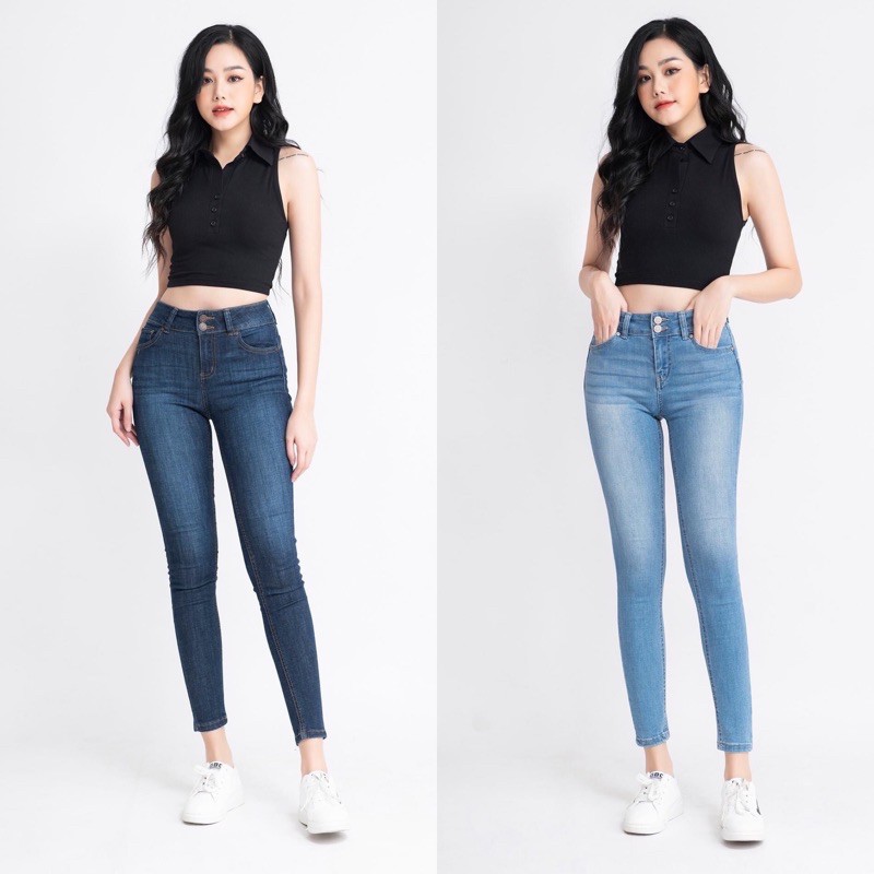 Quần jeans nữ lưng cao skinny