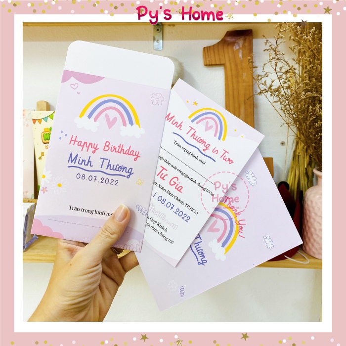 THIỆP THÔI NÔI - SINH NHẬT SIÊU DỄ THƯƠNG BÉ GÁI  SỐ LƯỢNG > 50 THIỆP