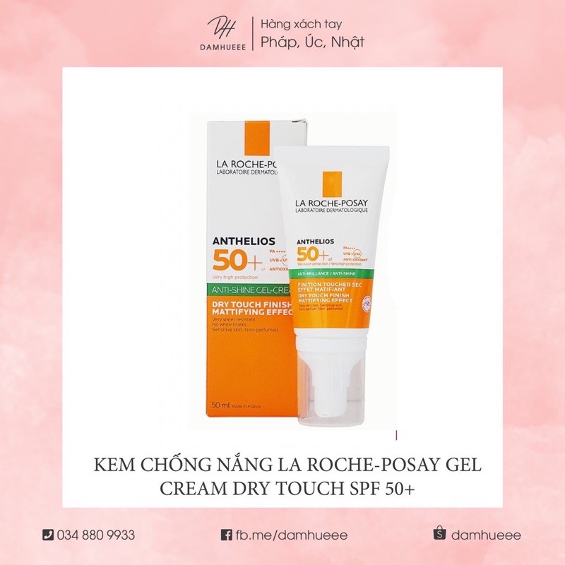 Kem chống nắng La roche posay Anthelios Gel cream dành cho da dầu 50ml