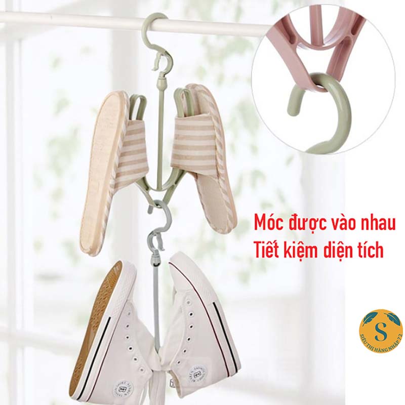 Móc treo phơi giày thông minh 360 độ tiện dụng [PHƠI GIÀY]