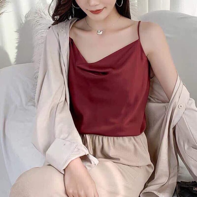Áo dây bún cổ đổ