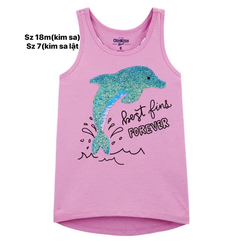 Áo 3 lỗ tank top bé gái OshKosh vnxk