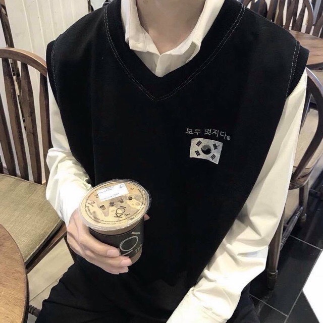 SET áo gile cờ Hàn Nam Nữ | BigBuy360 - bigbuy360.vn