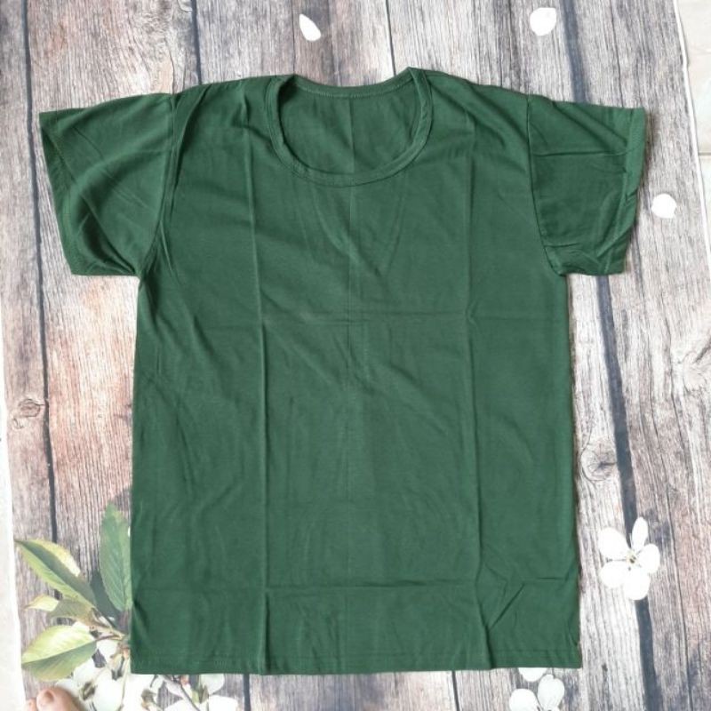 ÁO LÓT ( ÁO MAY Ô) MÀU XANH RÊU CỘC TAY( MÀU XANH BỘ ĐỘI)