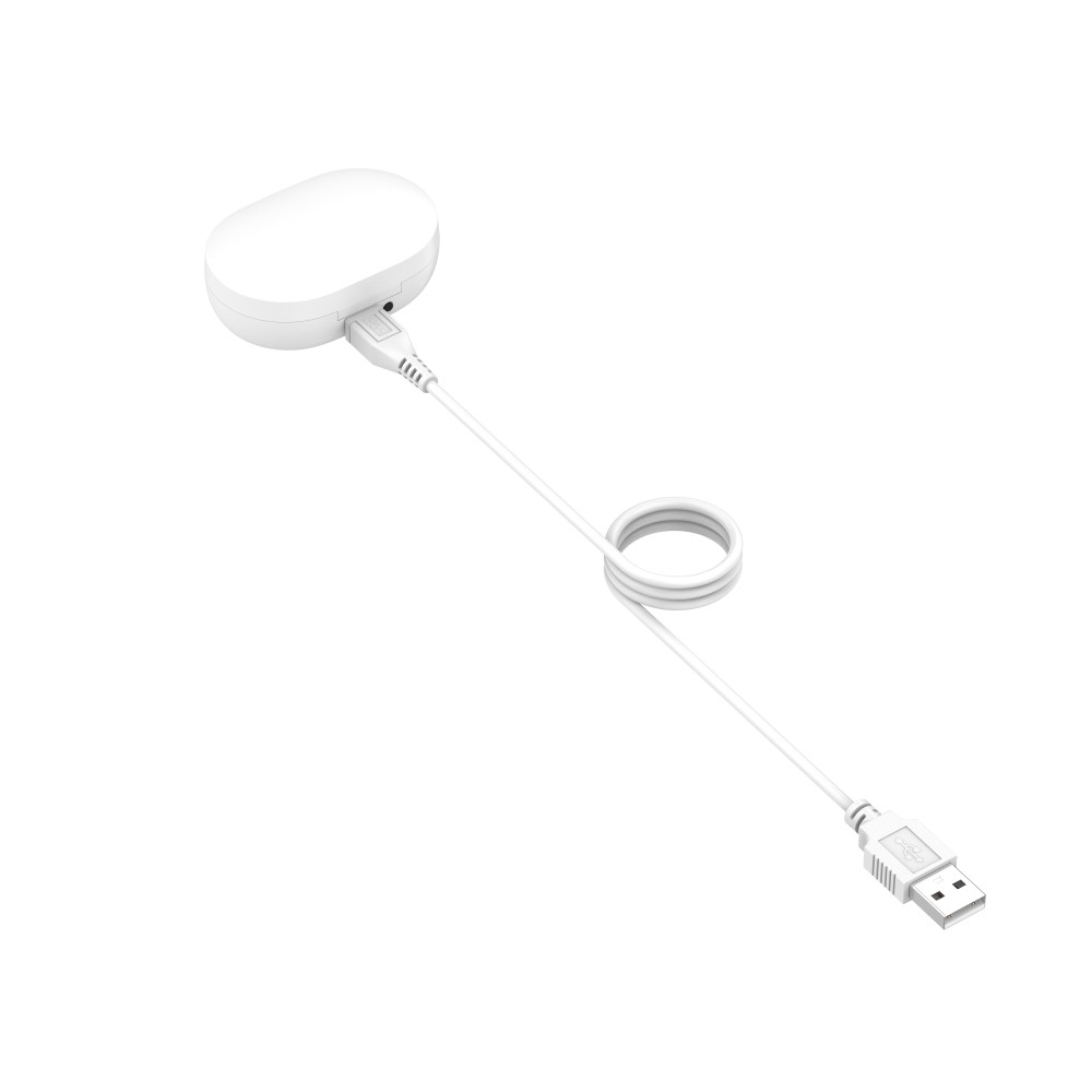 Hộp Sạc Tai Nghe Bluetooth Xiaomi Màu Trắng Kèm Dây Cáp Sạc Dài 1m